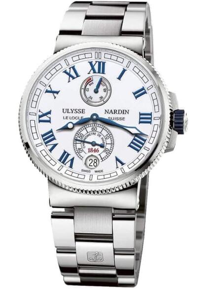 Review Best Ulysse Nardin Marine Chronometer Manufacture 43mm 1183-126-7M/40 watches sale - Click Image to Close